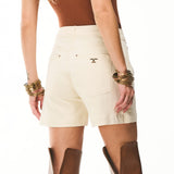 Short em Sarja Premium Off-White