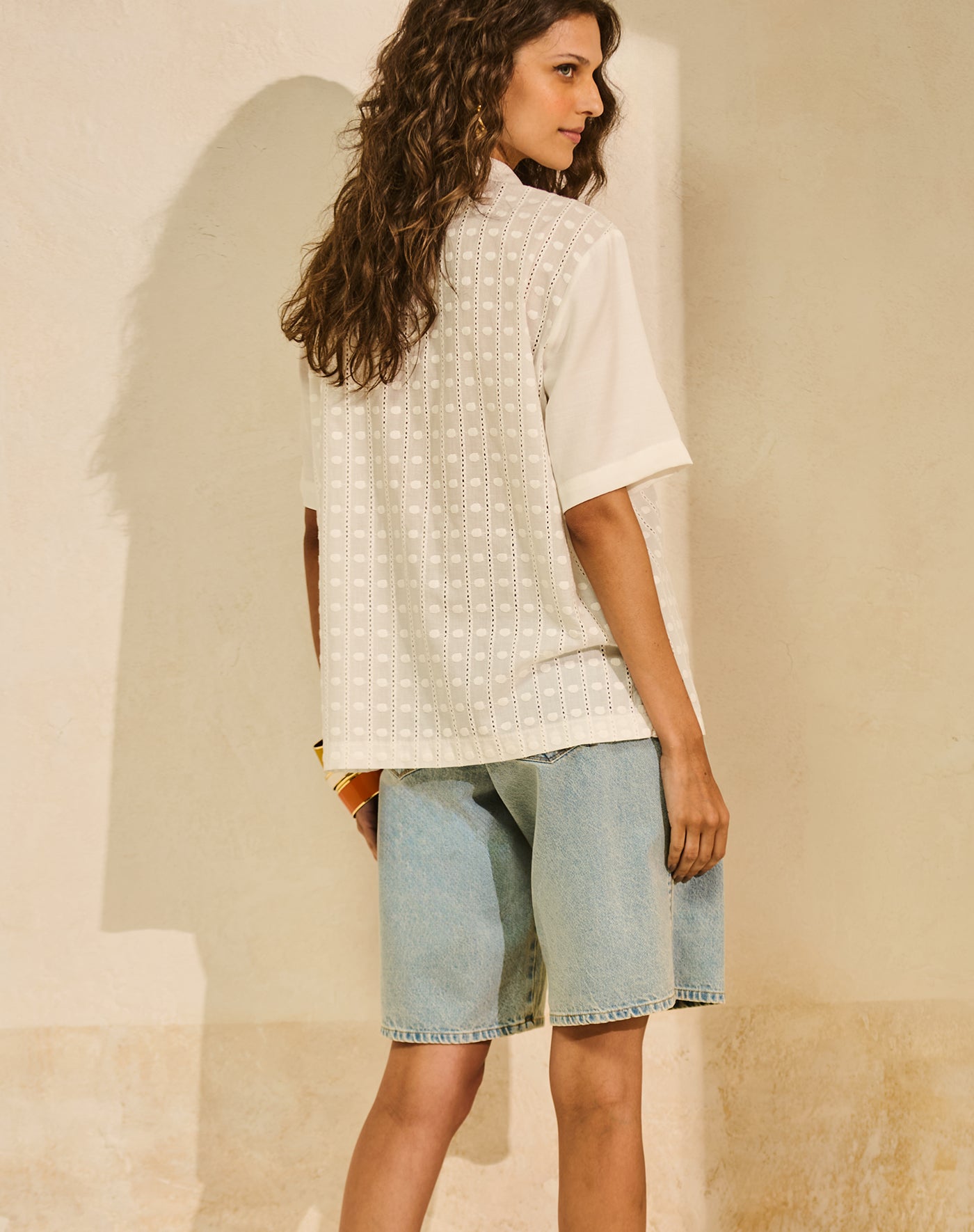Bermuda Jeans Jorts em Liocel