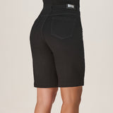 Bermuda Jeans Black Ajustada