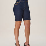 Bermuda Feminina Jeans Indigo