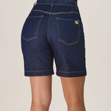 Bermuda Feminina Jeans Indigo