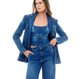 Blazer Jeans Alongado