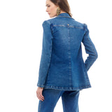 Blazer Jeans Alongado