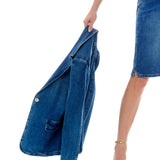 Blazer Jeans Alongado