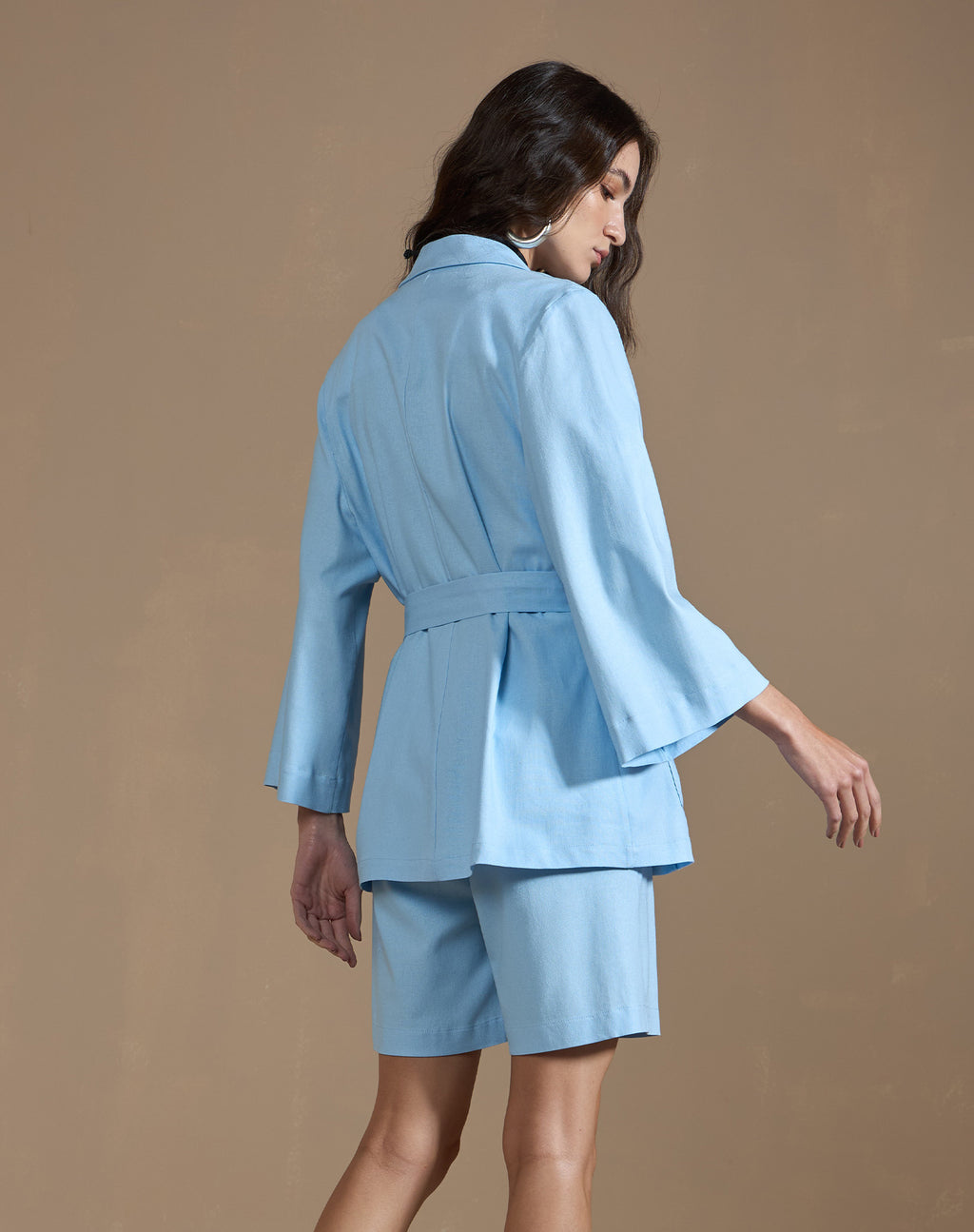 Blazer Kimono com Faixa Ajustável