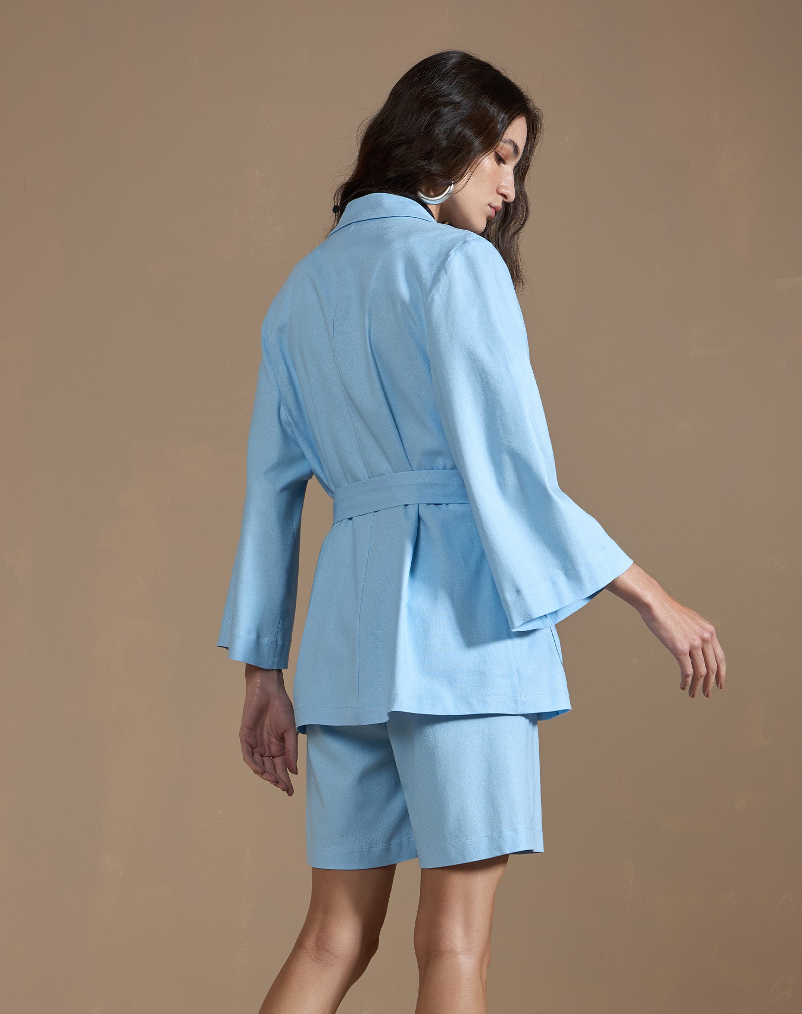 Blazer Kimono com Faixa Ajustável