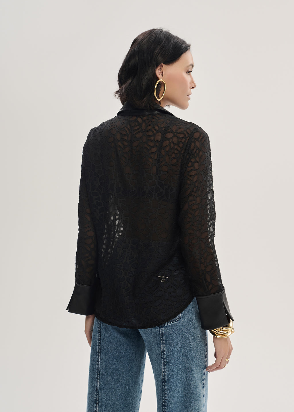 Camisa em Silk Vitral