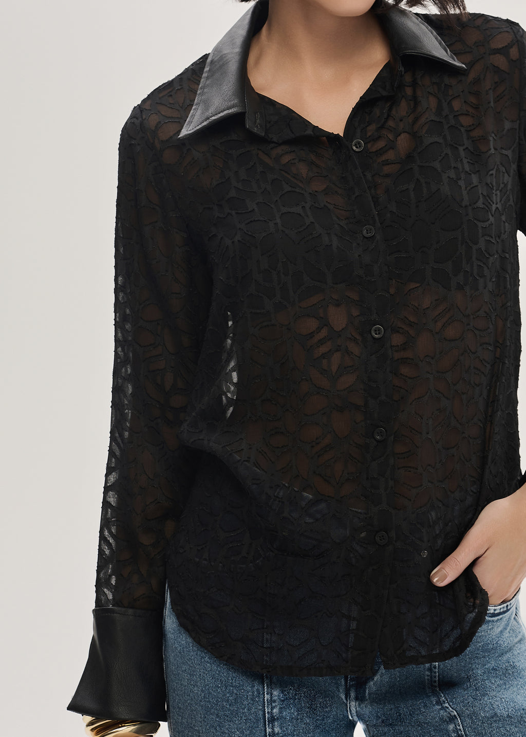 Camisa em Silk Vitral