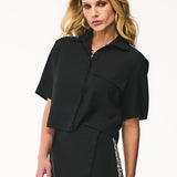 Camisa Cropped de Alfaiataria