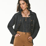 Camisa Jeans Feminina Oversized