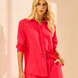 Camisa Oversized em Linho Light Passion
