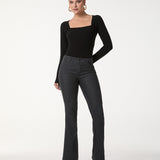 Calça Flare Jeans Premium Grey Essencial