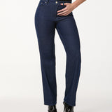 Calça Reta Jeans Essencial Deep Blue