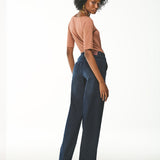 Calça Pantalona Jeans Premium Essencial