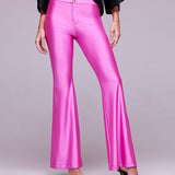 Calça Flare Malha Acetinada