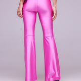 Calça Flare Malha Acetinada