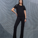 Calça Boot Cut Texturizada