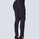 Calça Jeans Skinny Cargo