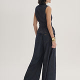 Calça Jeans Super Baggy com Cinto Faixa