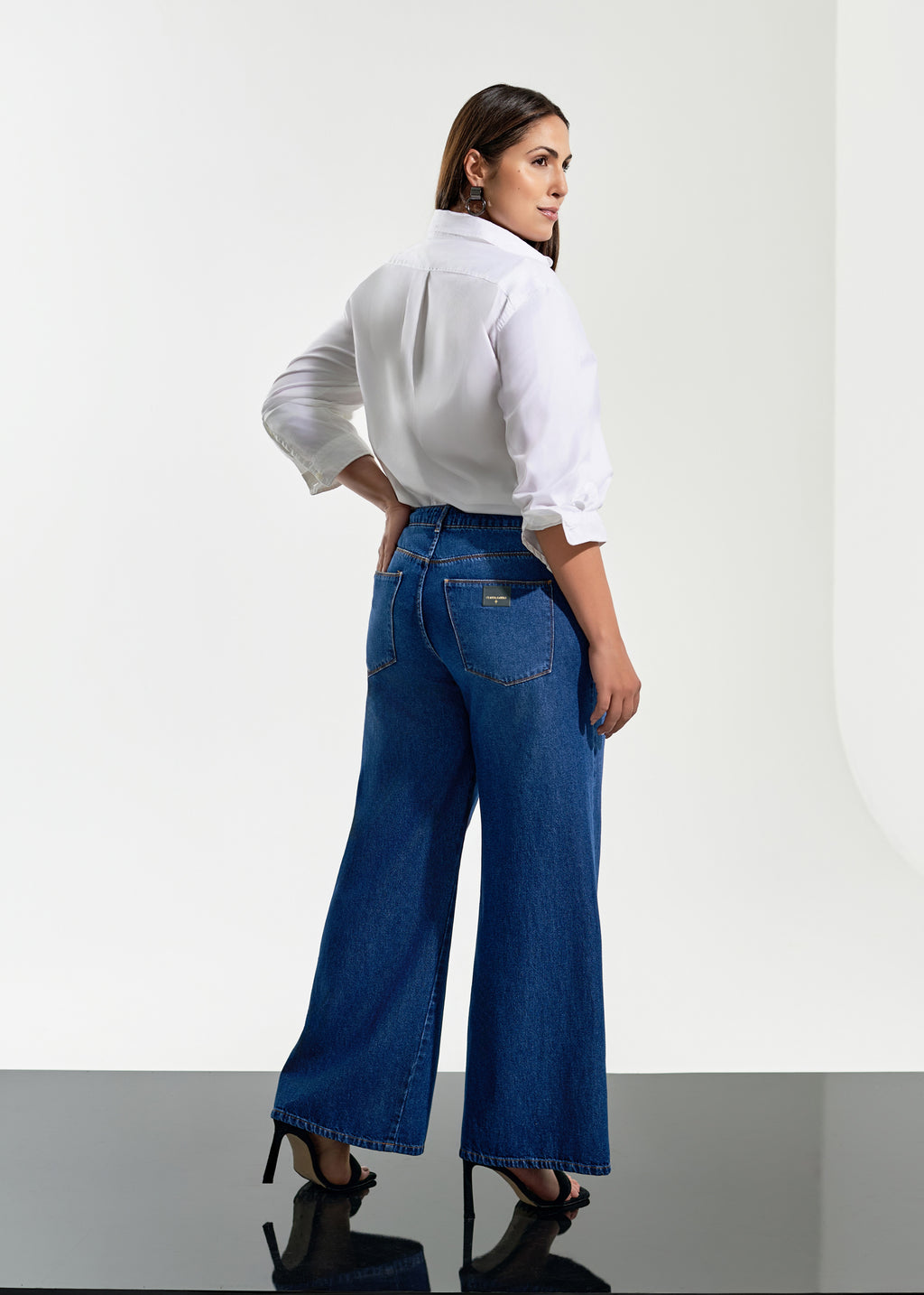 Calça Jeans Pantalona CR+