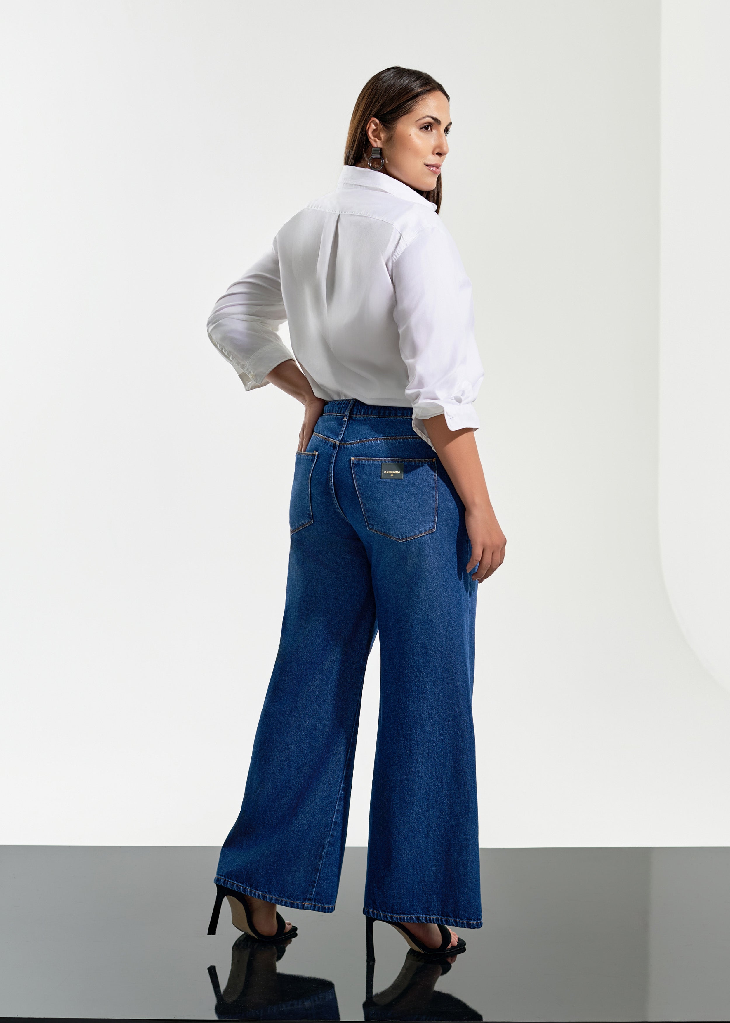 Calça Jeans Pantalona CR+