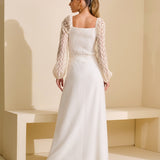 Calça Pantalona com Saia e Amarração