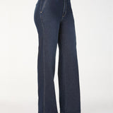 Calça Wide Leg Jeans Minimalista CR+