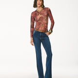 Calça Jeans Flare Escura