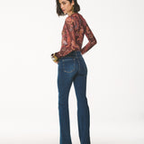 Calça Jeans Flare Escura