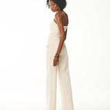 Calça Wide Leg Jeans Off-White