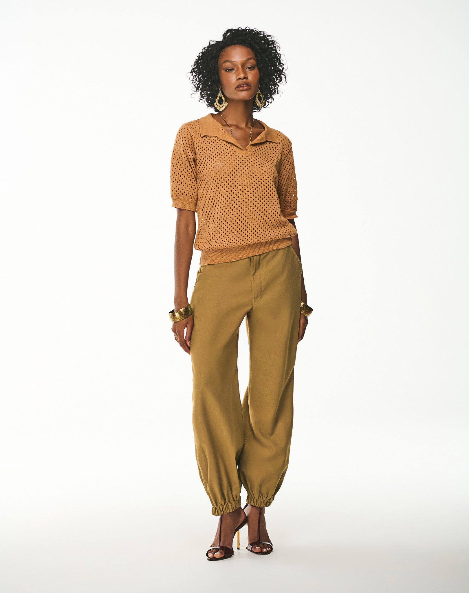 Calça Slouchy com Punho Elástico