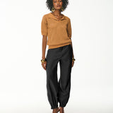 Calça Slouchy com Punho Elástico