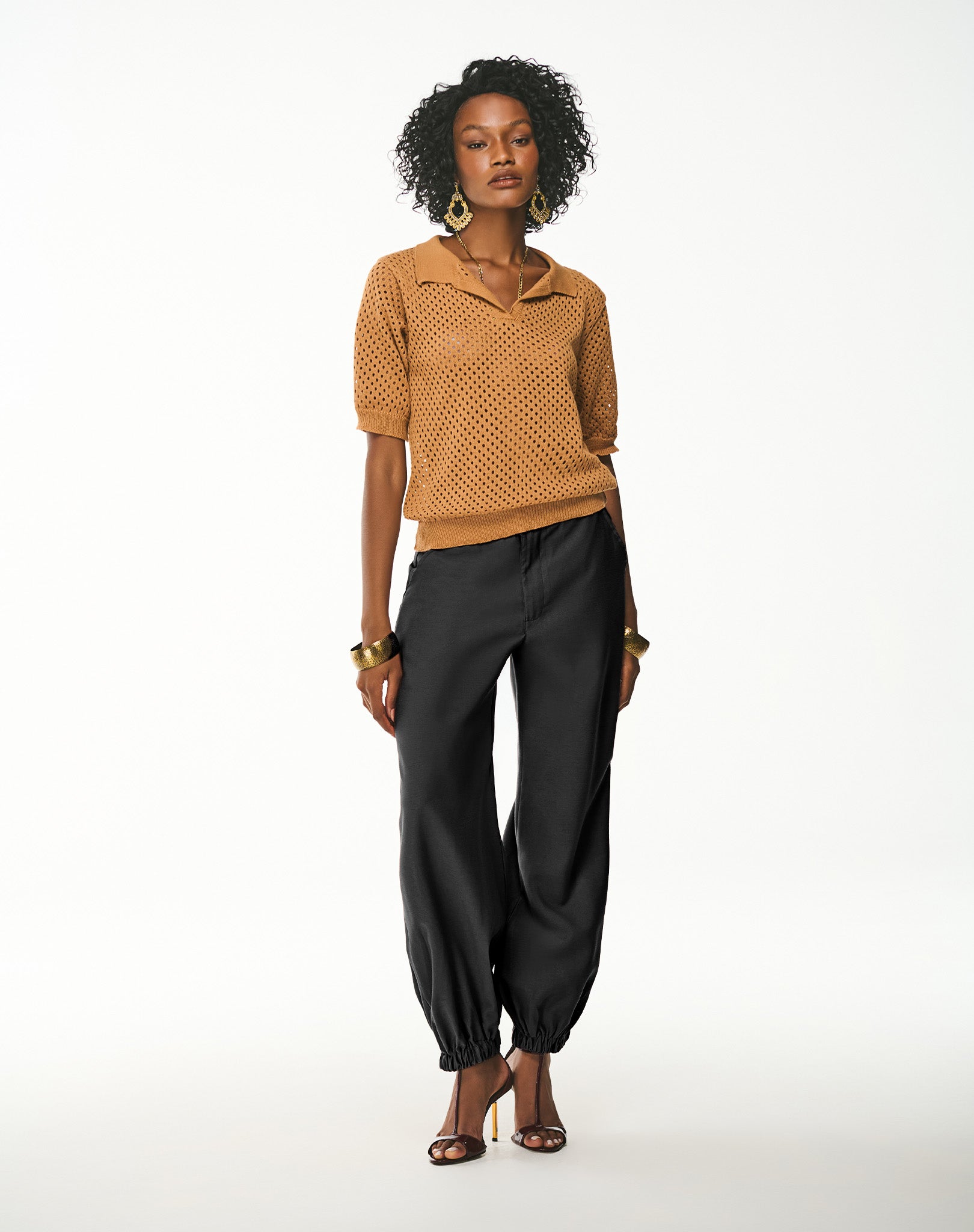 Calça Slouchy com Punho Elástico