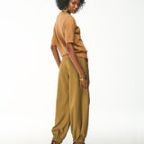 Calça Slouchy com Punho Elástico