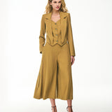 Calça Pantacourt Midi Estilo Saia