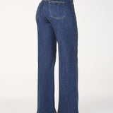 Calça Wide Leg Jeans CR+ Comfort