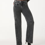 Calça Jeans Wide Leg Utilitária