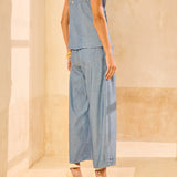 Calça Jeans Slouchy em Viscodenim Botonê