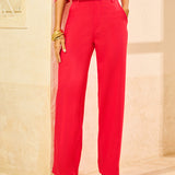 Calça Wide Leg em Linho Stretch Passion