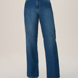 Calca Wide Leg em Sarja Acetinada