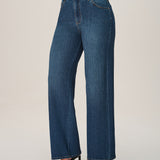 Calca Jeans Wide Leg em Denim Poly Dijon