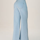 Calça Jeans New Flare com Botões Coloridos