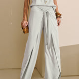 Calça Pantalona Pareô com Amarração