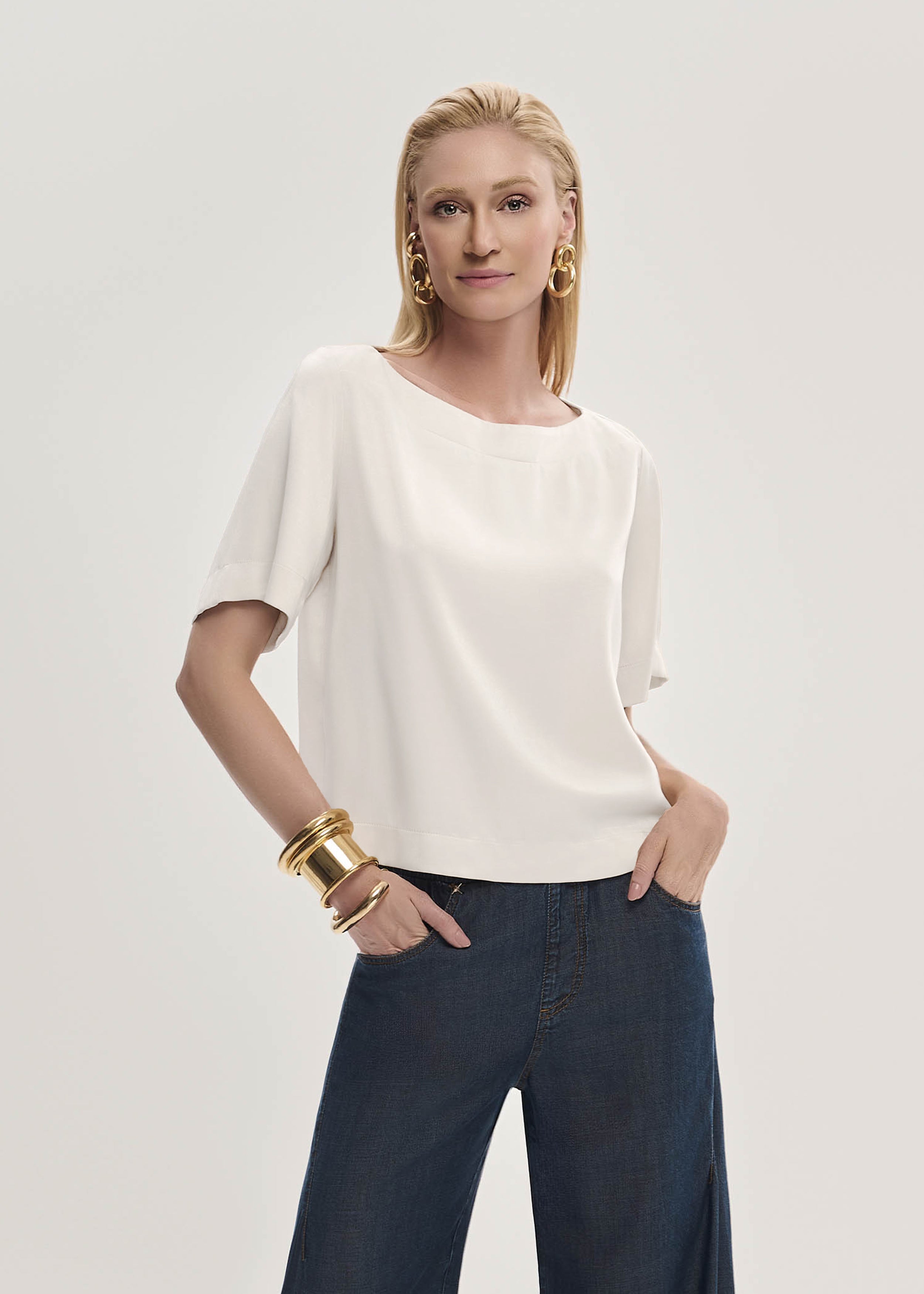 Blusa Gola Canoa