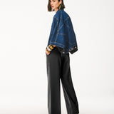 Calça Wide Leg em Alfaiataria com Cinto PU