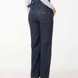 Calça Jeans Wide Leg Listrada
