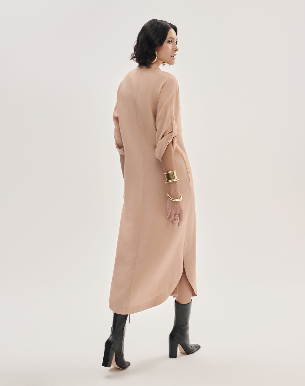 Chemisier Oversized com Faixa