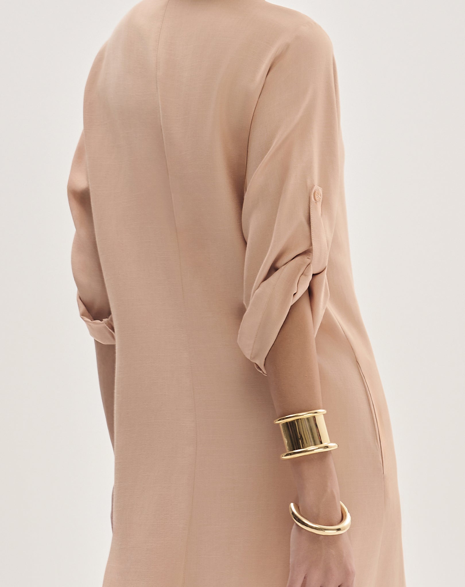 Chemisier Oversized com Faixa