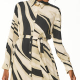 Chemise Midi em Estampa Selvagem