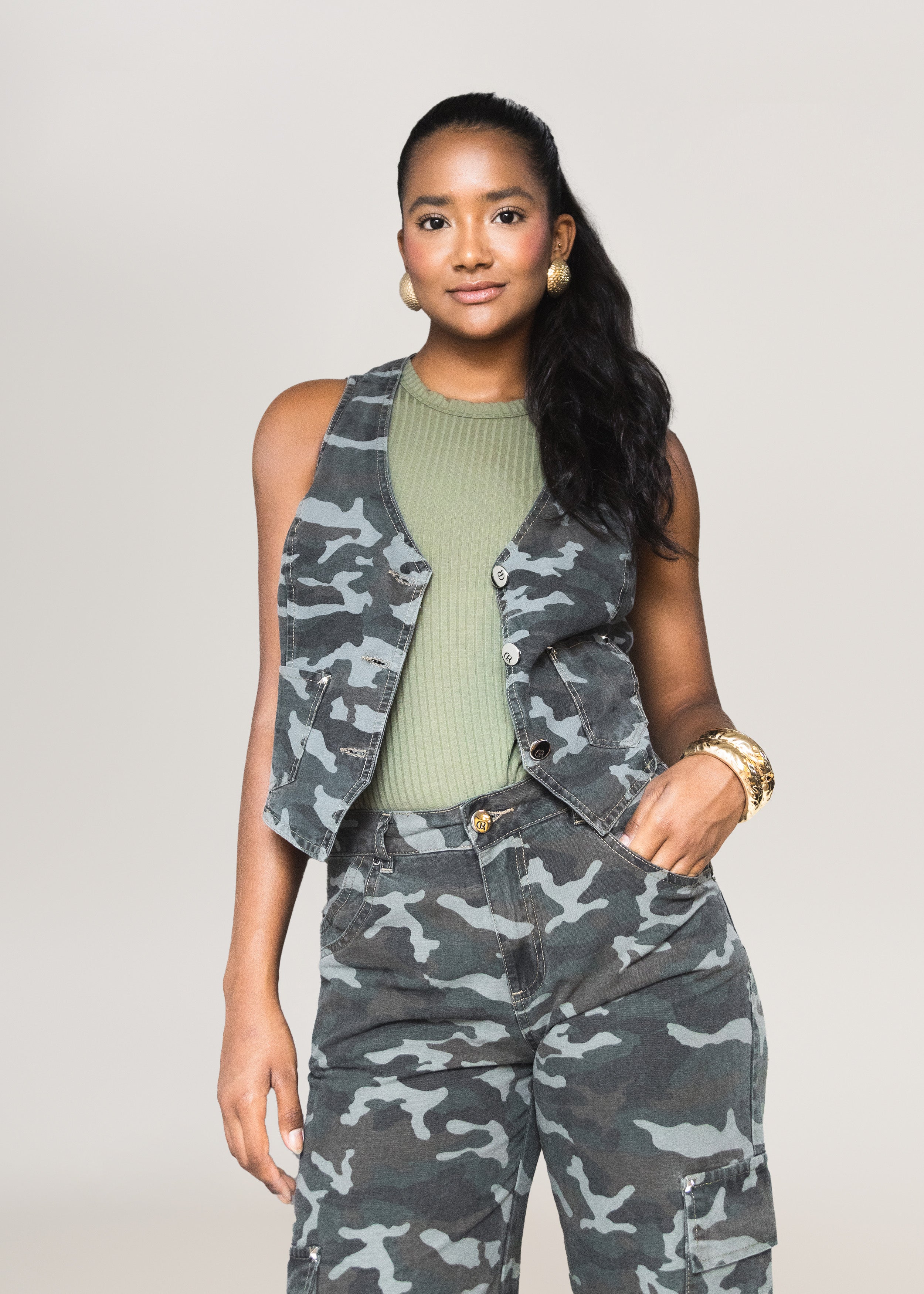Colete Curto Camuflado